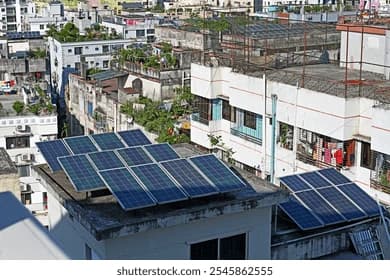 Commercial building solar installation